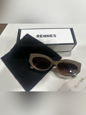 Rennes Taupe Sunglasses with Dark Lenses